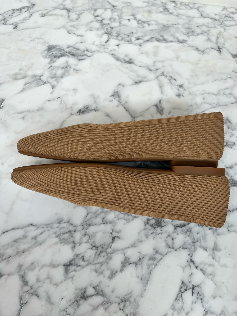 Vivaia Square-Toe V-Cut Margot 2.0 Slip On Ballet Flats Tan Size 43 U.S 11 - Picture 6 of 15